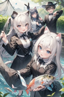 捕まる