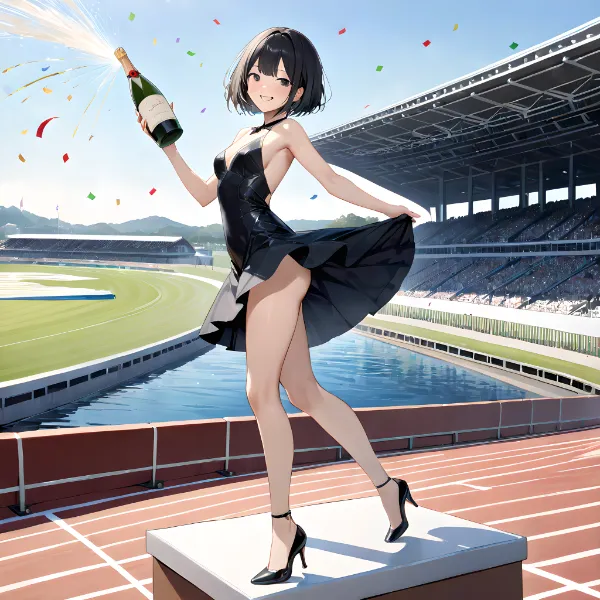 シャンパンガールの祝福