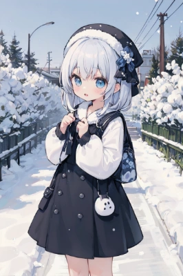 雪から生まれた女の子