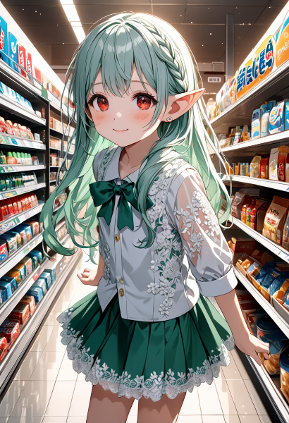 エルフ少女の街中お買い物冒険