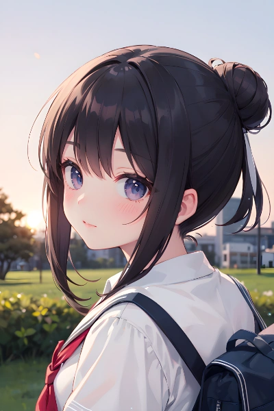 見返り美少女 学生服Ver