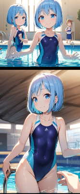 午後のプール