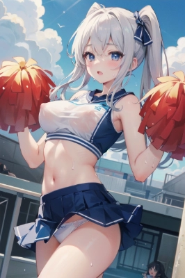透けてるチアガール