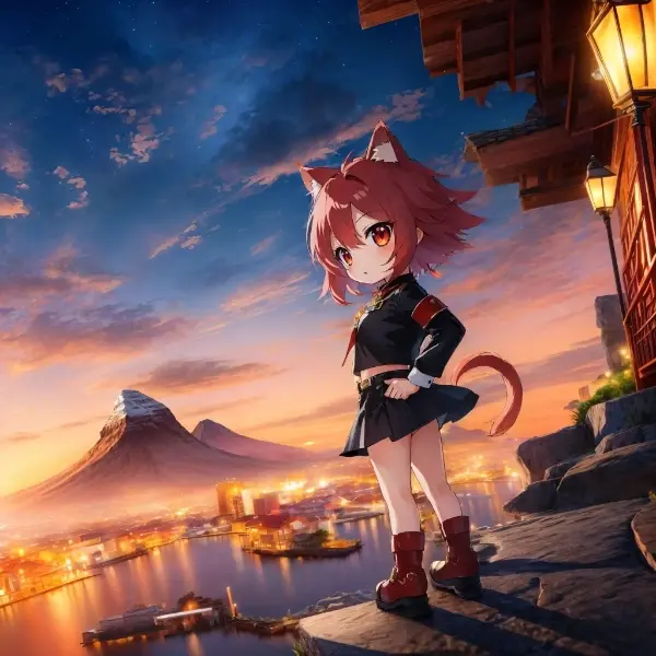 人族の街を冒険しにいくにゃ～！