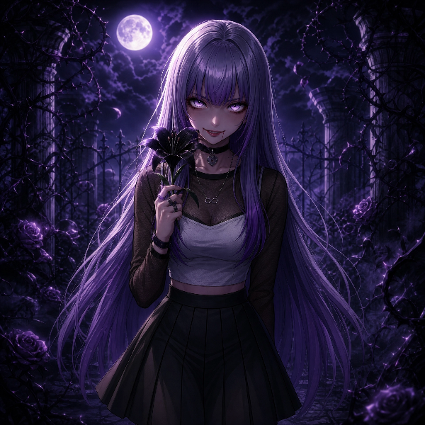 [軽めホラー]黒いユリ（しおん）