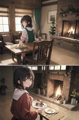 二人の少女のクリスマス