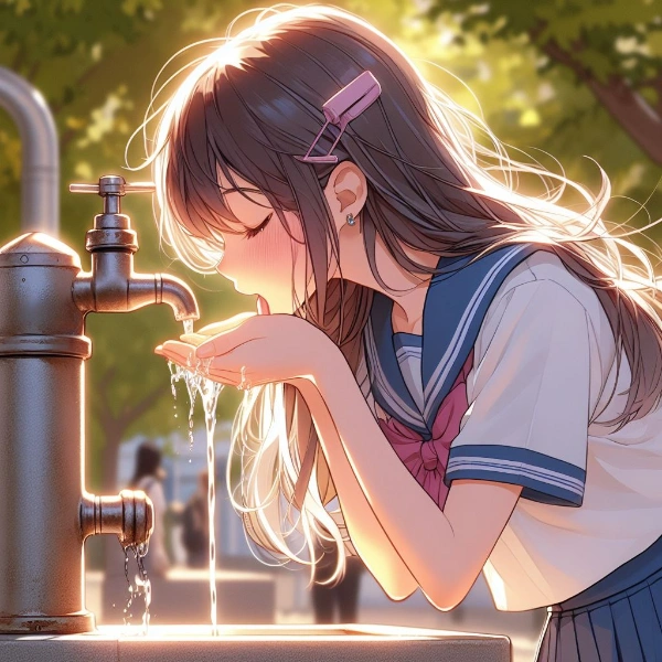 のどがかわいた