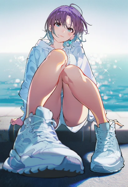 海辺で待つ