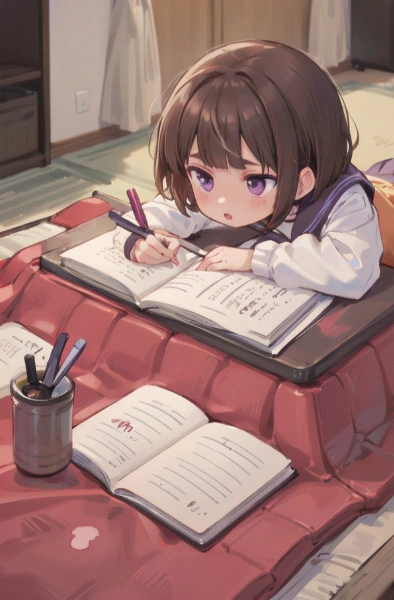 冬休みの宿題「むむむ…」