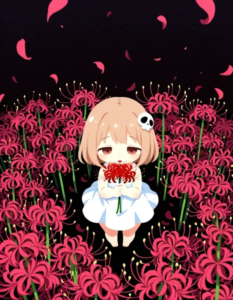 彼岸花の記憶に寄り添う少女