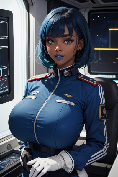 軍服姿のレティシア・ブルゴワン その２