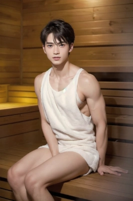 サウナ男子