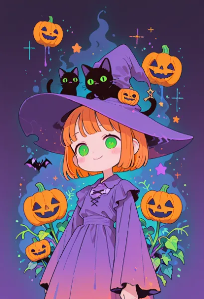 黒猫と踊るハロウィンの魔法