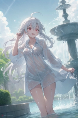 冷たくて気持ちいい～♪