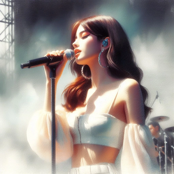 野外音楽祭ステージにて