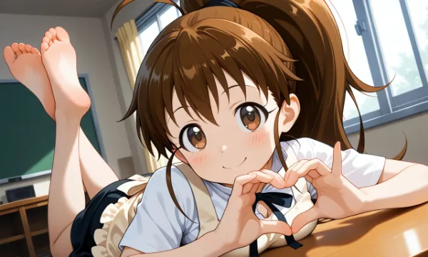 お題:手でハート 企画参加作品 ぽぷら