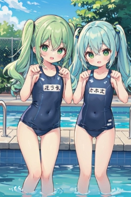 wスク水