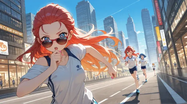 町の端まで疾走だ！