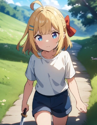 刀持っておさんぽ