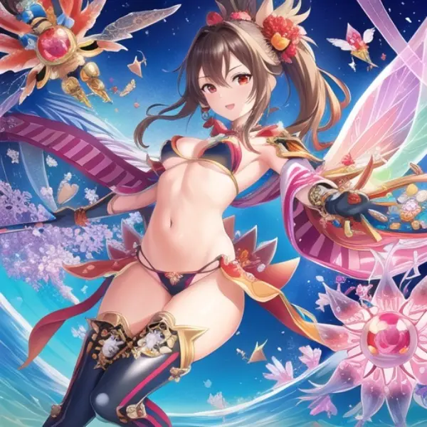 和風ビキニアーマーの魔法騎士です。その２。