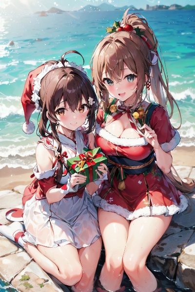 和装の彼女たちのサマークリスマス