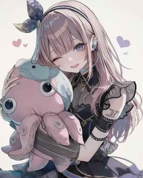タコのぬいぐるみと過ごす幸せな時間