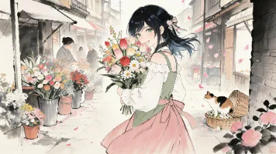 花屋　〜大正ロマン風〜