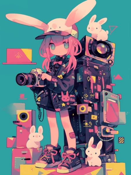 兎カメラ少女