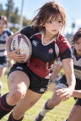 女子ラグビー選手