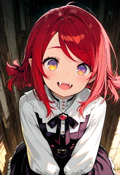 「えへへ、キミの血、おいしそーだね♬」