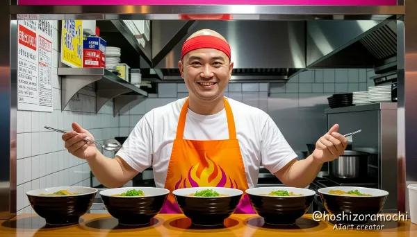 太陽のような笑顔の坊主マスター - The bald master with a smile like the sun