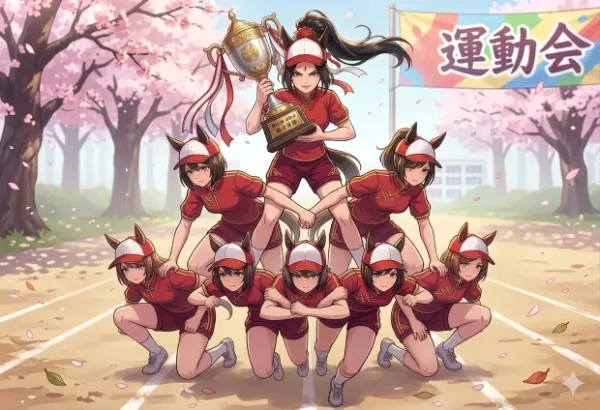 ウマ娘子軍、騎馬戦で勝利。