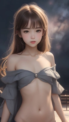 星空と美少女