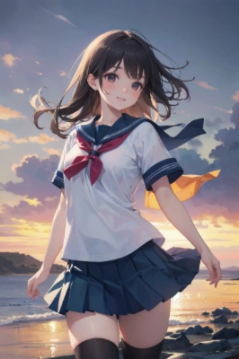 夕暮れ
