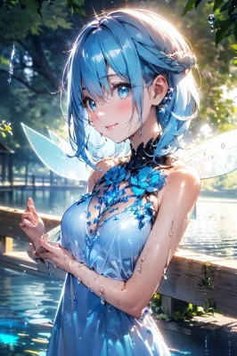 水の妖精の女の子