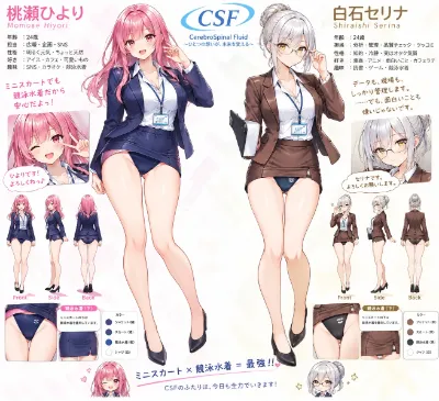 CSF　ミニスカート×競泳水着＝最強
