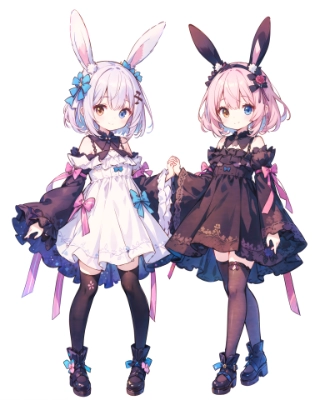 うさぎコンビ