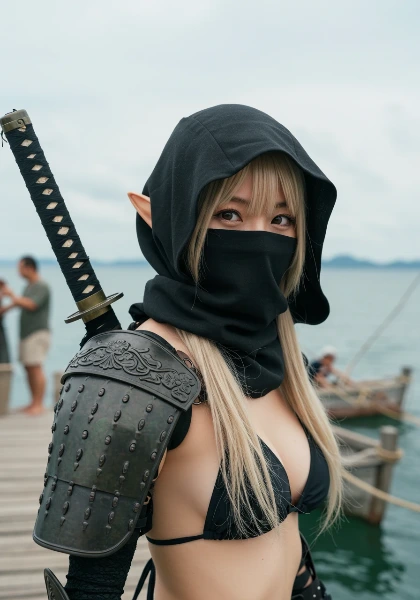 隠密エルフは露出過多！？ ～ビキニアーマーの必然性～