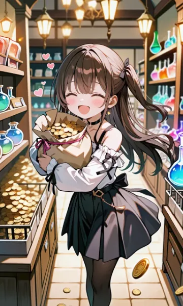 「金貨いっぱいだ〜」