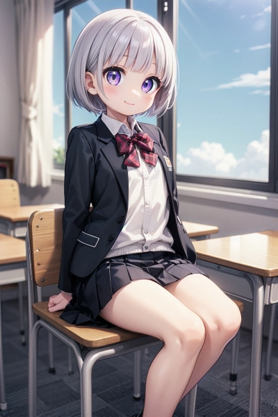 白髪美少女