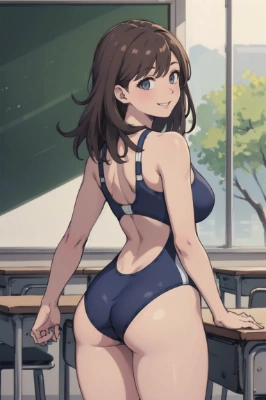 競泳水着さん