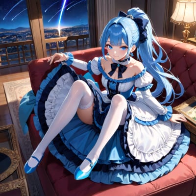 夜の自室