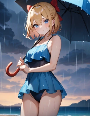 雨降ってきちゃったじゃん
