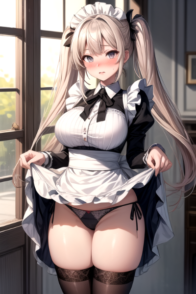 メイドの目覚ましパンティ