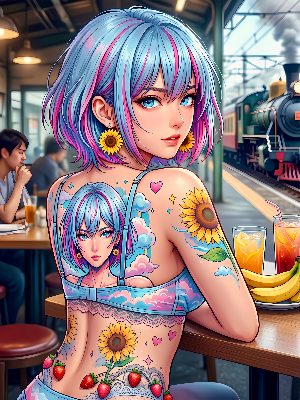 美女の背中💧雫ちゃん