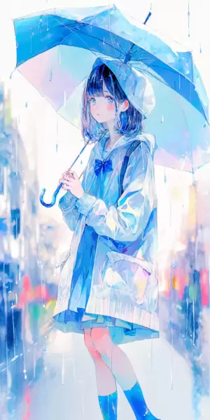 rainy girl