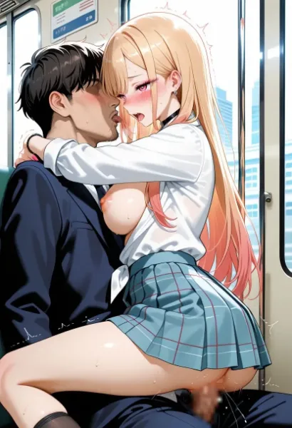 手が届かないから電車で生ハメ種付けした 喜多川海夢編