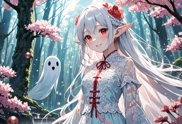 桜の森で出会った幽霊の友達