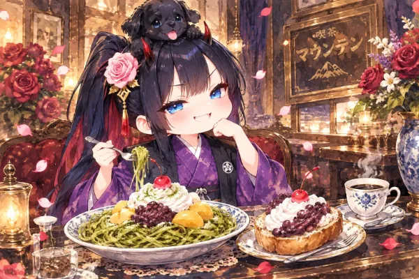 食通VS甘口抹茶小倉スパ