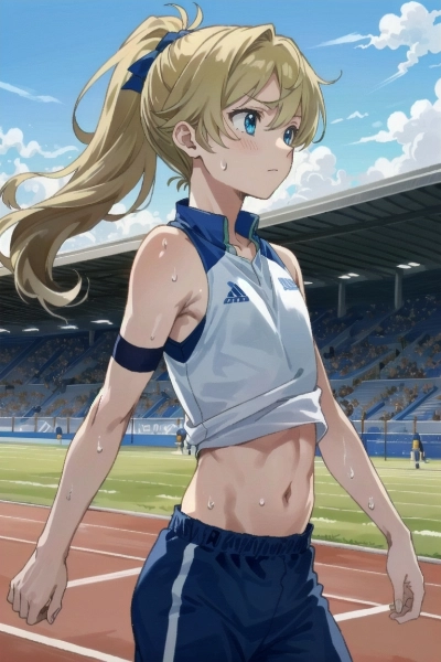 男の娘、運動会